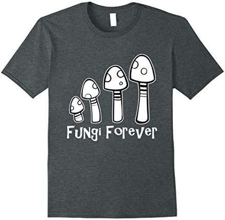 Mens Fungi Forever Shirt - Best Trippy Magic Mushroom Kit Shirt Medium Dark Heather