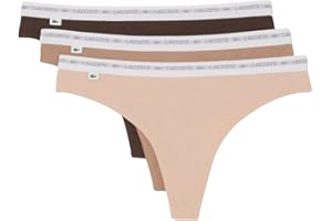 Lacoste Womens Cotton Stretch ThongUnderwear
