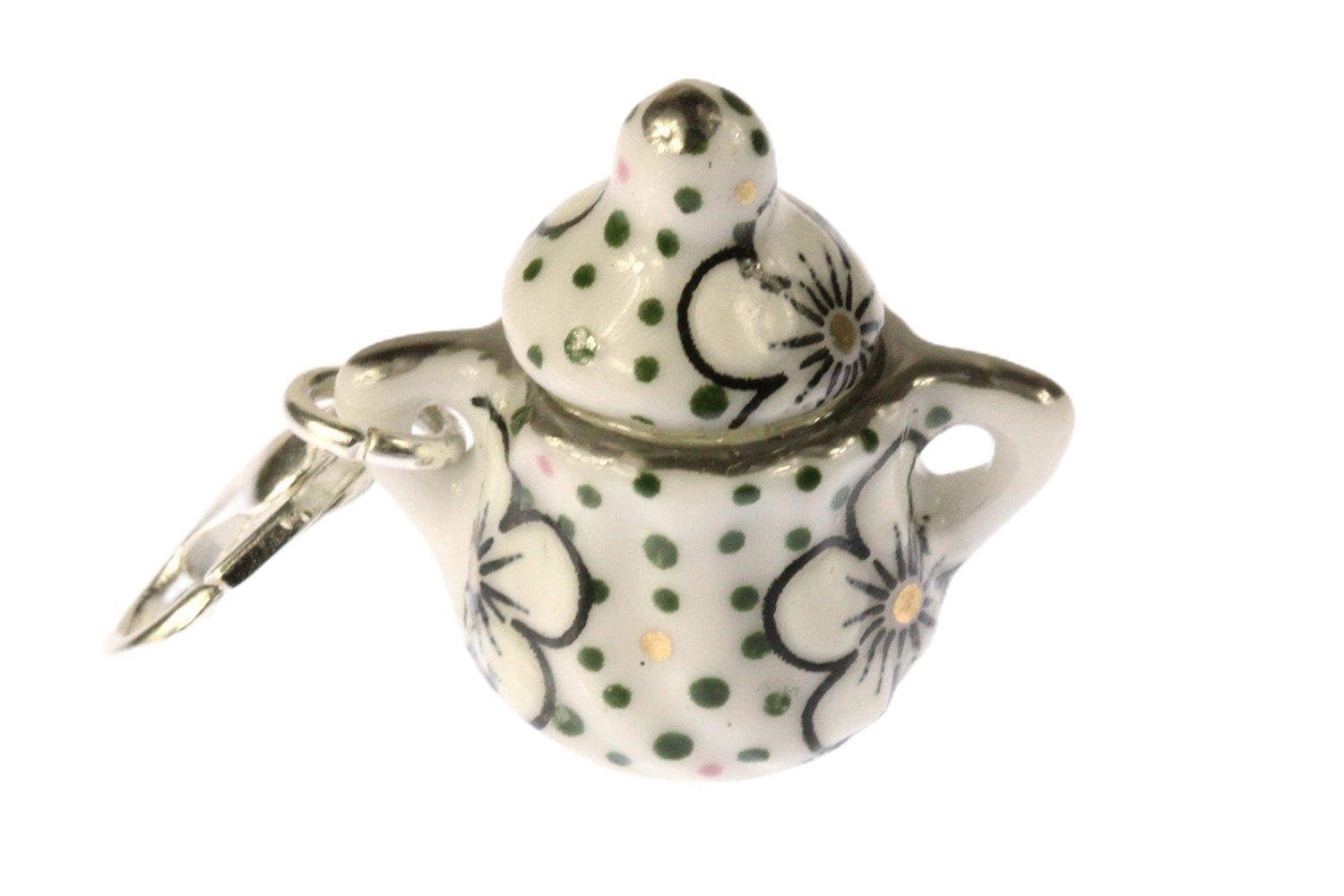 Miniblings Sugar Bowl Charm Pendant For Bracelet Wristlet Coffee Tea Dots