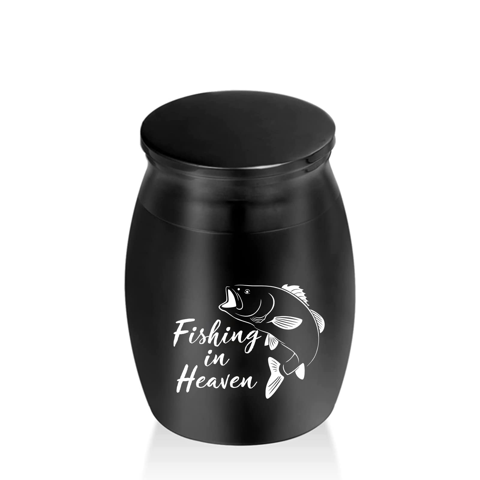 Small Keepsake Urns for Human Ashes - Black Decorative Cremation Urns for Sharing Funeral Ashes Holder