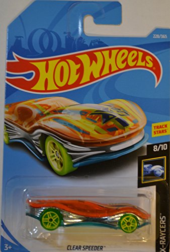 Red Clear Speeder Hot Wheels HW X-Raycers Series 1:64 Scale Collectable Die Cast Model Car #8/10