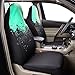 CAR PASS Universal High Back Fashion Car Seat Covers for Car Truck Suvs,sedans,Vehicles,Airbag Compatible (Mint tie dye Front)