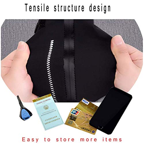 Lrikas Sport Heuptas Waterdicht Running Mobiele telefoonhouder Dames Heren met Pocket Running Belt - voor portemonnee… - Image 7