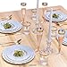 HEAVY DUTY PLASTIC PLATES SET | 10 Dinner Plates | 10 Salad Plates | 10 Dessert Plates | Elegant Plastic Dinnerware | Fine China Look | Upscale Wedding Dining (Vintage Collection - Grey)