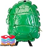 Teenage Mutant Ninja Turtles - Shell Backpack Green With 4 Masks