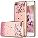 iPhone 8 Plus Case, iPhone 7 Plus Case, LONTECT Floral Flower Clear Design Pattern Printing Soft TPU Gel Slim Back Protective Case Scratch Resistant for Apple iPhone 8 Plus/iPhone 7 Plus