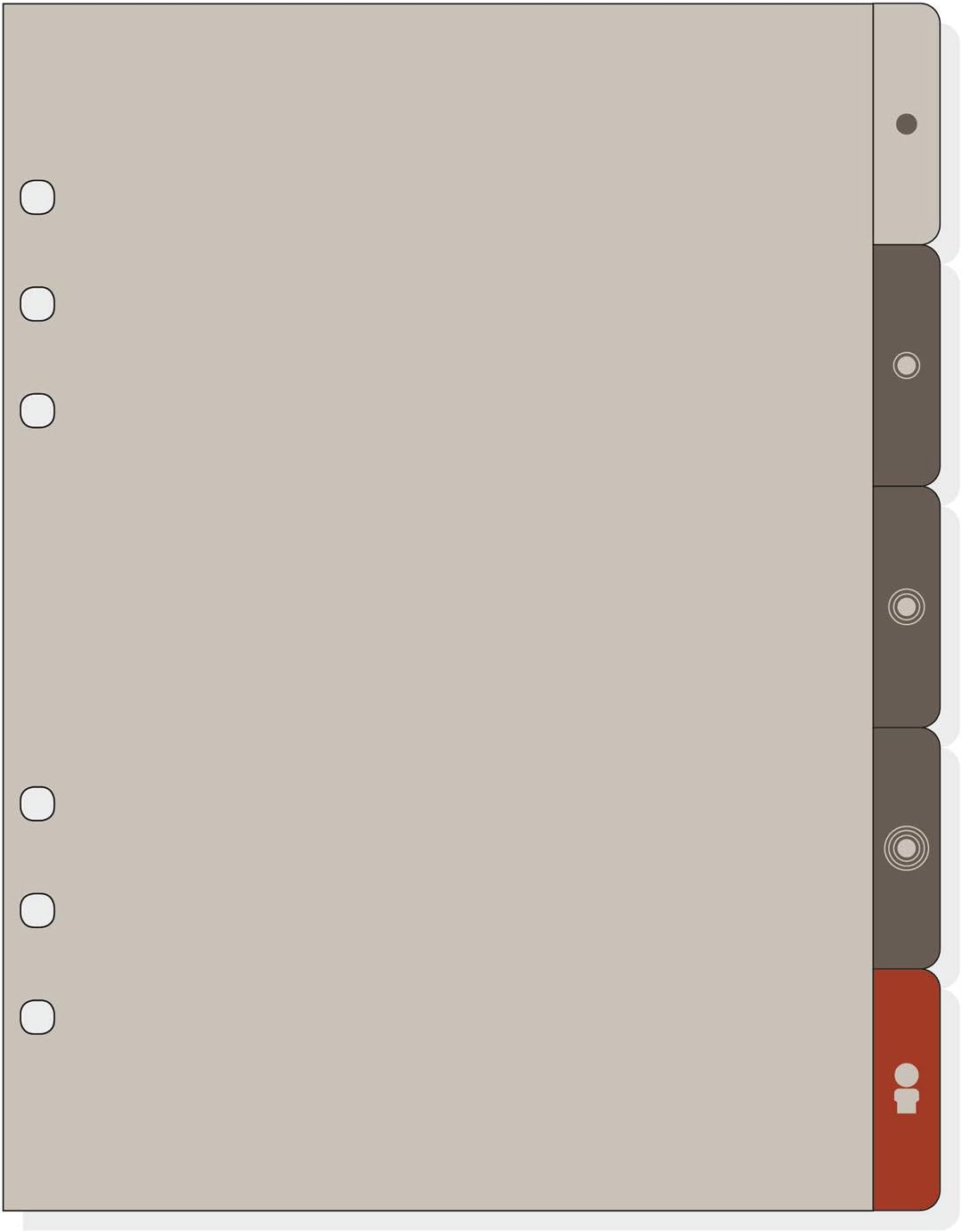 Finocam - Set of 5 Side Dividers Open R1063, white