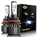 Cougar Motor 9007 (High/Low) LED Headlight Bulbs All-in-One Conversion Kit,7200 Lumen (6000K Cool White)
