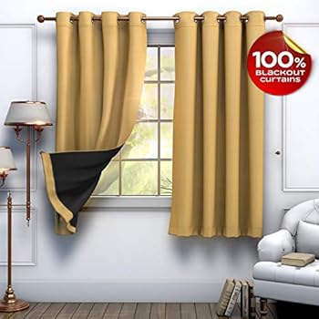 Amazon.com: Tesorrio Blackout Curtains 100%, Full Darkness ... on {keyword}