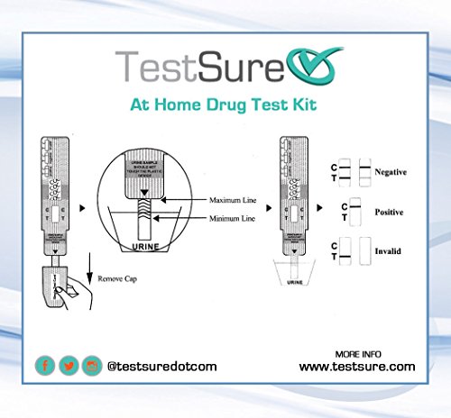 10 TestSure Benzodiazepine (BZO) Drug Test Kit, At Home Urine Drug Screen for Benzo Medications such as Xanax & Valium - Thumbnail 6