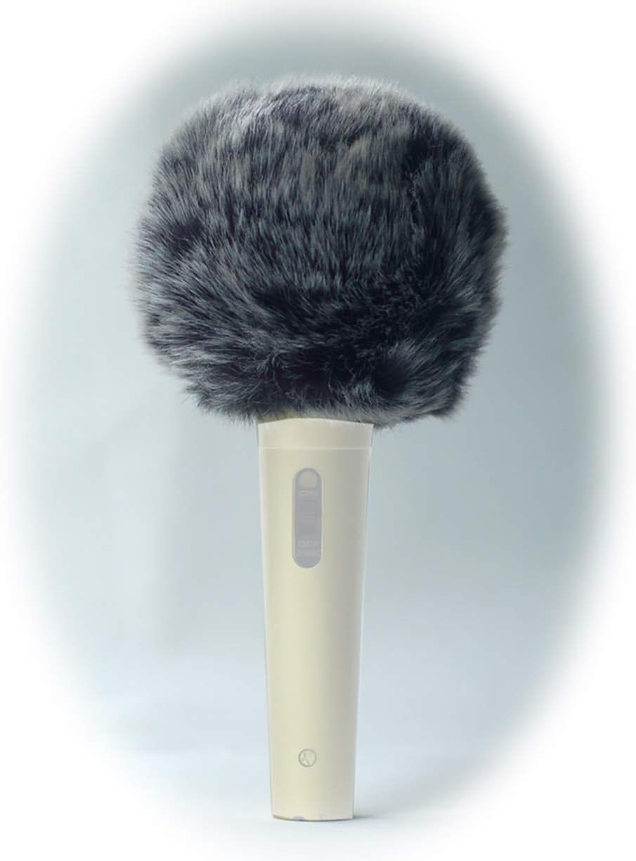 Stage wireless karaoke handheld Dynamic Vocal microphone Wind Cover Furry Windscreen Compatible for SM58 Beta 58 87A PG58 PGA48LC KSM9 SM86 C5 C7 C535EB E935 E822S E945 E822S XS1