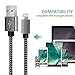 Aokesi iPhone Charger 3Pcs 3ft 6ft 10ft Nylon Braided 8Pin Lightning to USB Cable Cord Charger Compatible with iPhone 7 7 Plus 6 6s 6 plus 6s plus, iPhone 5 5s 5c,iPad, iPod and More(Black)