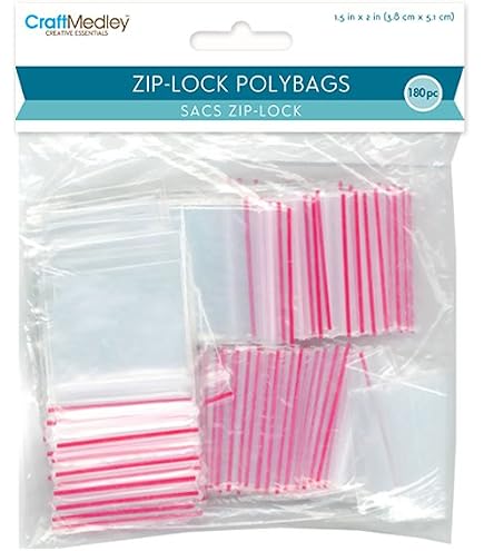 PackagingSuppliesByMail 3x4 Clear Reclosable Poly Bags – 4 Mil Thick, 2000 Count, Zipper Seal