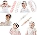 Asufegucd Baby Toddler Elastic Chiffon Flower Headbands Princess Girls Hand Sewing Beads Flower Headwear Nylon (QJ318)