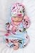 Baby Be Mine Newborn Gown and Hat Set Layette Romper Coming Home Outfit (Newborn 0-3 Months, Isla)
