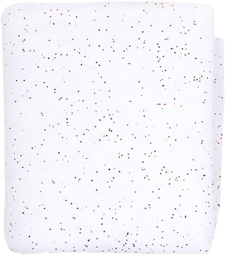 Artificial Snow - SOIMISS Big Fluffy Blankets Christmas Snow Roll with Glitter Snow Blanket Winter Wonderland Faux Snow Glittered Drape for Tree Skirt Mantle Door Table Top (White) 92 * 154cm Fluffy White Blanket