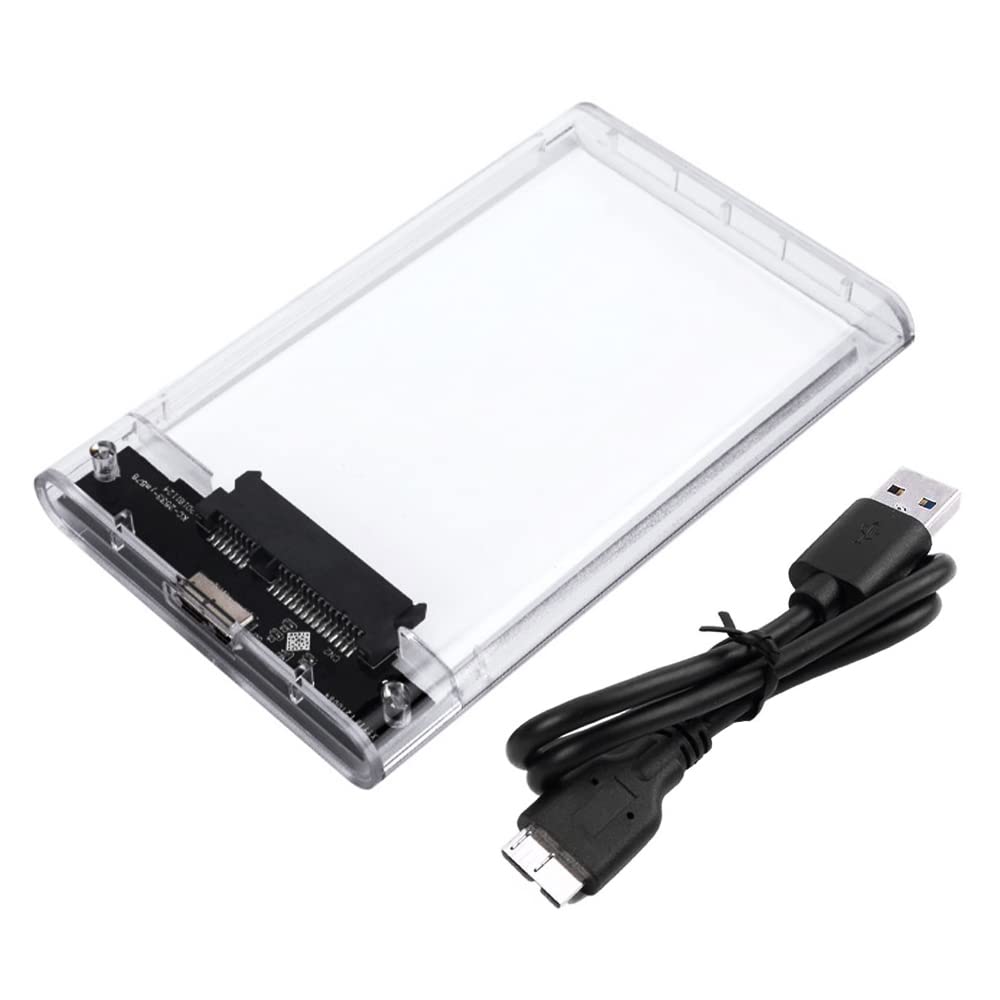 VOANZO 2.5-Inch SATA to USB 3.0 External Hard Drive Enclosure for 2.5 inch 7mm 9.5mm SATA HDD SSD Support UASP and 2TB Drives