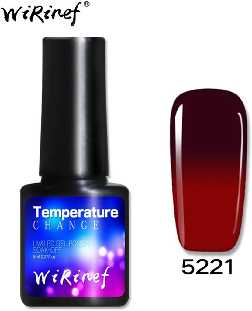 JYS Gel Nail Polish - Color Changing Soak Off UV Gel Nail Lacquer Thermal Temperature Change Colo Nail Art Polish (G)