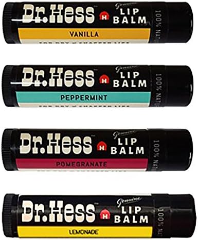 Dr Hess All Natural Lip Balm, Mix, 4 Count