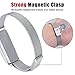V-Moro Compatible Bracelet for Fitbit Flex Bands, Stainless Steel Accessory Mesh Loop Bracelet Milanese Replacement Strap for Fitbit Flex 1st Generation, Cool Birthday (Silver)