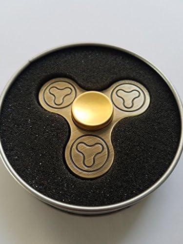 New Spintastic Gold Fidget Spinner Hand Spinners Focus Stress Reducer Toy - Perfect For ADD ADHD Anxiety and Autism Adult Kids