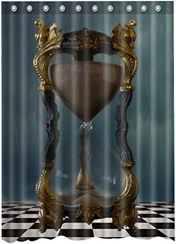 Hourglass GothicShower Curtain-Waterproof-Machine Washable-69"x 84"