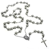 Catholic Stainless Steel Rosary Beads 24