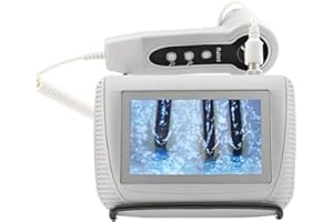Pevor Skin Diagnosis Hair Analyzer, 5 Inch LCD Screen Digital Skin Diagnosis Scanner System Hair Analyzer Analysis Scanner
