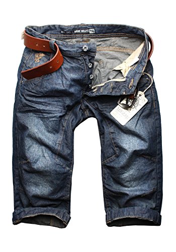 Pantalones cortos para hombre MZGZ Denim