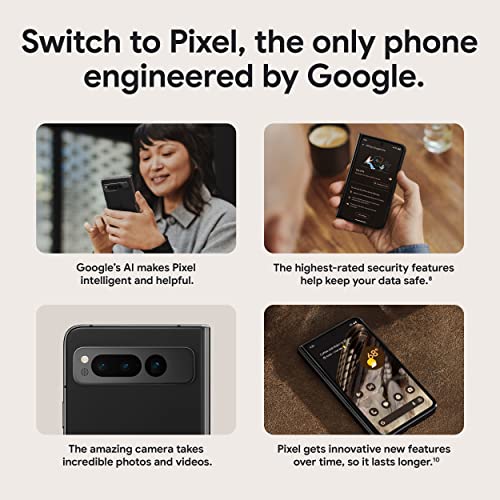 Google Pixel Fold Unlocked Android 5G Smartphone With Telephoto Lens