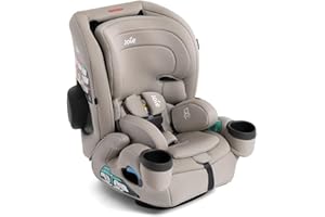 Joie Saffron SI 4-in-1 Car Seat – Car Seat for Infants to Toddlers to Big Kids - 4 Modes, 10-Position No-Rethread Headrest & Harness (Dove)