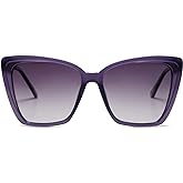 SOJOS Trendy Polarized Sunglasses For Women Retro Womens Oversized Square Cat Eye Sun Glasses UV Protection SJ2206