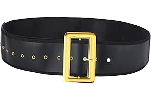 MotiveTech Santa Claus Belt, Santa Claus Belt with Buckle, Props, PU Waist Belt for Festival, Role Play, Dress Up, Stage Perf
