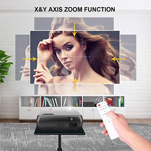 WiMiUS Projector 1080P, 5000 lumen Video Projector HD 1080P with Native 1920x1080P LED Projector 300" LCD Projector - Image 5