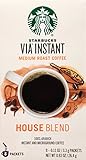 Starbucks VIA Instant Coffee, House Blend, 8 Count