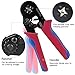 HAUEA Crimping Tool Kit AWG 23-7 Crimper Pliers set with 1350pcs 0.25-10mm²Wire Ferrule Terminals Kit Self-Adjustable Rachet.