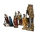 Kurt Adler 6-Inch Resin Set of 7 Pieces Nativity Set, Beige
