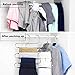 8 Pack Pants Hangers S-Shaped, Stainless Steel Pant Hangers 5 Layers Hangers Closet Space Saver for Jeans Scarf Tie Clothes