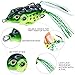 TROUTBOY Frog Fishing Lure, Hollow Body Frog Topwater Soft Baits Lures for Bass Pike Snakehead Dogfish Musky
