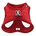 Voyager Step-In Plush Dog Harness – Soft Plush, Step In Vest Harness for Small and Medium Dogs by Best Pet Supplies - Harness (Red Corduroy), L (Chest: 18 - 20.5