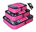 Packing Cubes - 4 pc Value Set Luggage Organizer + Bonus Shoe Bag Included - Lifetime Guarantee - By Bingonia Travel Accessories