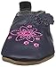 Robeez Girls' Soft Soles, Flowerbomb Navy, 6-12 Months M US Infant
