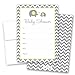 24 Cnt Yellow Elephant Baby Shower Fill-in Invitations