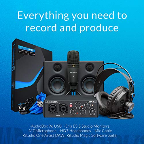 PreSonus AudioBox Studio Ultimate Bundle Complete Recording Kit with