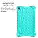 AVAWO Silicone Case for Amazon Fire 7 Tablet with Alexa (9th Generation, 2019 Release) - Anti Slip Shockproof Light Weight Protective Cover, Turquoise
