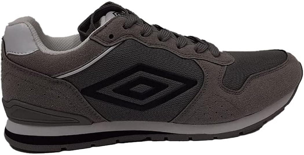 UMBRO Herrenschuhe Sneakers aus grauem Stoff und Wildleder RFP38120S