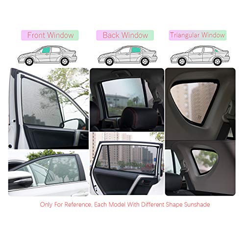 LFOTPP Car Window Sun Shade for 2018-2019 CR-V, Sunscreen Mesh Curtain Magnet Type, Premium Breathable Mesh Sun Shield, Protect Baby/Pet from Sun's Glare & Harmful UV Rays - Thumbnail 3