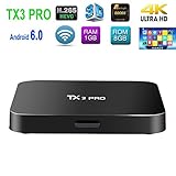Mercu TX3 Pro Android 6.0 Marshmallow TV Box Amlogic S905X Quad Core 3D 4K HD WiFi Google Smart TV Box(1GB/8GB )