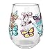 Enesco Designs by Lolita Butterfly Acrylic Stemless Wine Glasses, Set of 2, 17 oz.