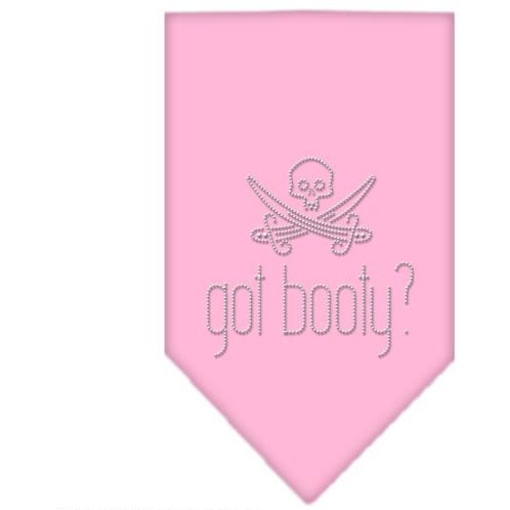 Mirage Pet Products Got Booty Rhinestone Bandana, Small, Light Pink